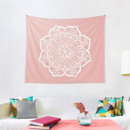 Tapestries Pink Flower Mandala Tapestry Korean Room Decor Wall Hanging Things To The