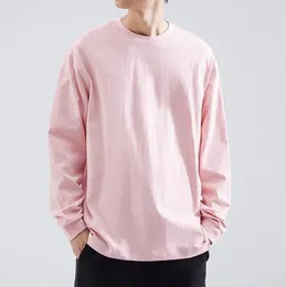 Men's Suits Cotton Solid Colour Spring And Autumn Hoodie Round Neck