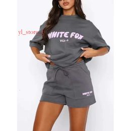 Whites Fox Tracksuit Womens Whiter Foxx T Shirt Designer Brand Fashion Sports And Leisure Set Fox Sweatshirt Shorts Tees Sets T Shirt Luxe T Shirt Uomo 5d