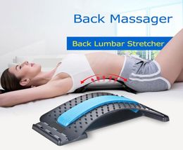 Back Lumbar Stretcher Support Massager Fitness Posture Corrector Spine Adjuster6871015
