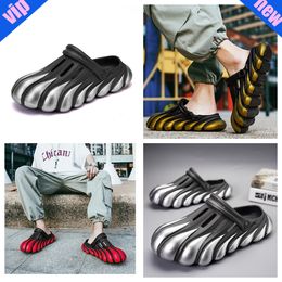 Painted Five Claw Golden Dragon EVA Hole Shoes with a Feet Feeling Thick Sole Sandals Beach Men's Shoes Toe Wrap Breathable Slippers 40-45 soft sneaker sports