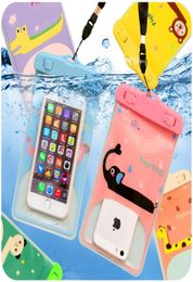 6inches Universal Waterproof Bags Underwater Phone Case For Xiaomi iPhone 7 7Plus 6s Plus 5s 7 7Plus Samsung Galaxy S8 Edge Plus 09363013