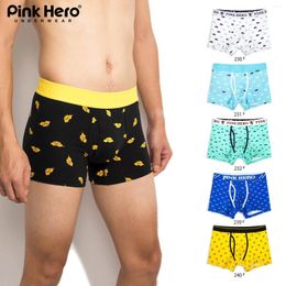Underpants PINKHERO Print-D Stylish Fun Patterns Male For Men Comfy And Soft Cotton Underwear Boxer Briefs Men's Panties