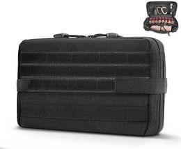 Tactical Molle Pouch Medical EDC EMT Bag Military Map Pocket Pack Utility Gadget Gear Bag for Hunting Multitool Accessories W22027596652