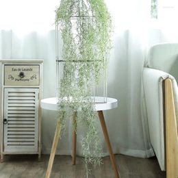 Decorative Flowers Artificial Plants Air Grass Rattan Simulation Of Green Plant Desk Home Wedding Decoration Accessories Wall Hanging Decor