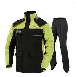 Raincoats Motorcycle Raincoat Rainstorm Protection Waterproof Rider Men Women Moto Coat Reflective Jacket Pants Rain Set