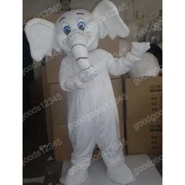 White Elephant Mascot Costumes Christmas Cartoon Character Outfit Suit Character Carnival Xmas Halloween Adults Size Birthday Party Outdoor Outfit