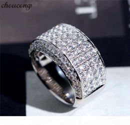 choucong Male Promise Ring 925 Sterling Silver cz Engagement Wedding Band Rings For Women Men Party Jewelry Gift7831305