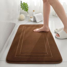 Bath Mats Non Slip Memory Foam Bathroom Soft Rugs Water Absorption Dry Fast Mat Machine Washable For Home Floor