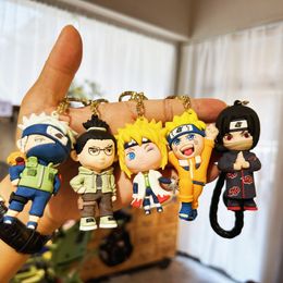 Wholesale of cross-border cartoon ninja 3D cartoon figurines, car keychains, pendants, grabbing machines, small gifts