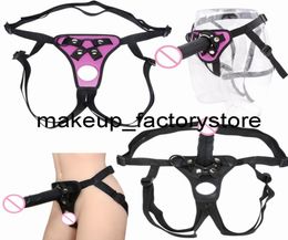 Massage Wearable Penis StrapOn Realistic Dildo Lesbian Control Strapon Adjustable Belt Dildos Toy For Adult Games Sex Toys For Wo1764317