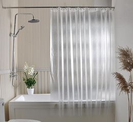 Waterproof PEVA Bathroom Curtains Grind Arenaceous Translucent Shower Curtain Europe Mildew Proof Solid Color Bath Curtains7768213