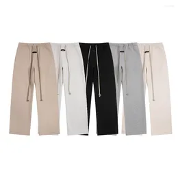 Men's Pants 2024 Autumn Streetwear Straight High Quality 1:1 Drawstring Solid Colour Casual Pant Loose Sweatpants