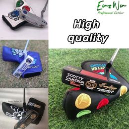 Designer Golf Club Special Newport 2 Balck Human Skeleton Scotty Putter Special With Golf Headcover Lucky Four-Leaf Clover Men's Golf Putter With LOGO 334