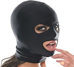 Fetish Mask Hood Sexy Toys Open Mouth Eye Bondage Party Adult Game BDSM Set8320382