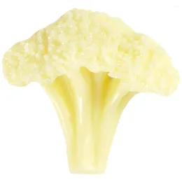 Decorative Flowers Cauliflower Model Fake Food Simulation Broccoli Slice Play Vegetable Pvc Simulated