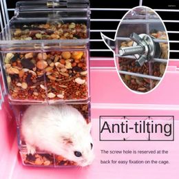 Other Bird Supplies Hamster Golden Silk Bear Automatic Feeder Fixed Food Box Bowl Anti Overturning Hedgehog Squirrel Feed