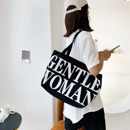 Totes Women Crossbody Shoulder Bags Birthday Gifts Stylish Personality Letter Canvas Handbag Makeup Fashion Trendy Korean