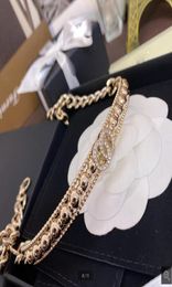 Retro choker necklaces Women039s hollow continuous letters chain chokers necklaces bracelet7563931