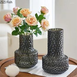 Vases Vintage Transparent Hydroponic Vase Creative Glass Handicraft Decoration Home Art Table Flower Arrangement