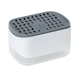 Liquid Soap Dispenser Press-type Efficient Pump Sponge Box Kitchen