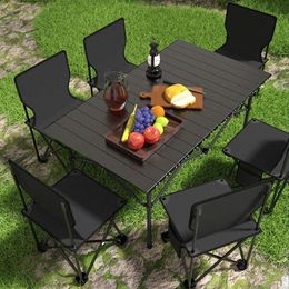 Outdoor and Chairs, Portable Car Mounted Outdoor Barbecue, Leisure, Camping, Night Markets, Durable Foldable Tables