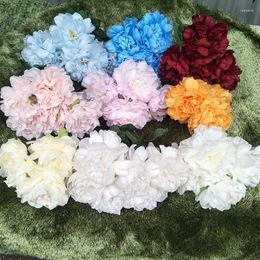 Decorative Flowers 47CM 5-pronged Artificial Flower Bouquet Leafless Peony Home Decoration Wedding Venue Layout Props