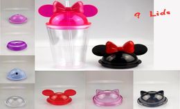 450ml Ear Bottles 15oz Clear Water Suitable Tumblers With Straw Child Mouse Acrylic Mug Cups Plastic Mouse Portable Lids Cute 9 Ea5886326