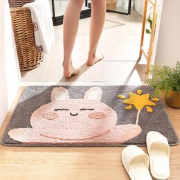 Carpets Entrance Door Floor Mat Cartoon Hallway Rectangle Non-Slip Foot Pad Home Welcome Carpet For Bath Kitchen Baby Room