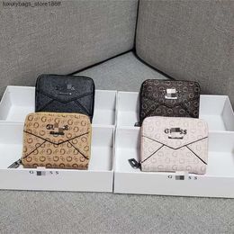 75% Discount High Quality Wholesale New Guesse Home Simple Short Pu Letter Womens Multicolor Wallet