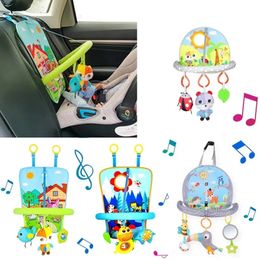 Baby Car Seat Toys Mirror Infant Activity Centre for Car Seat Crib Stroller Rear Facing Car Seat Toy Hanging Toys for Baby 0 12M 240430
