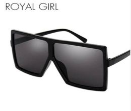 ROYAL GIRL Oversize Square Sunglasses Women Flat Top Fashion Whole Fashion Male Oculos Gafas Eyewear ss2751222918