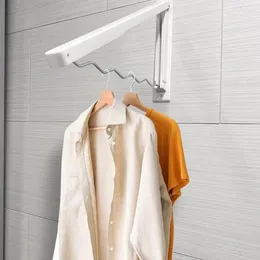 Hangers Retractable Clothes Drying Rack Folding Hanger Collapsible Closet Organizer Space Saving Wall Mounted Laundry