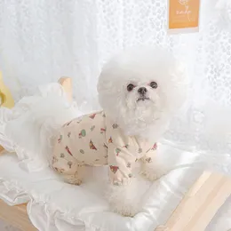 Dog Apparel Puppy Air Conditioning Home Clothes Spring Teddy Clothing Small Four-legged Pet SuppliesXS-XL