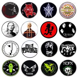 Brooches Classic Rock Band Enamel Pins Music Metal Brooch Logo Cartoon Badge Collection Given Friends And Fans Gifts