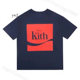 kith Designer T Shirt short sleeve Luxury Major brand Rap Classic Hip Hop Male Singer Wrld Tokyo Shibuya Retro Street Fashion Brand T-shirt 953b