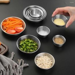 Bowls Mini Simple Stainless Steel 304 Sauce Dish Multi-purpose Thickened Dipping Bowl For BBQ Pot
