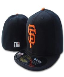 2020 Classic SF Giants On Field Flat Visor Fitted Hats Orange Color SF Letter Embroidered Baseball Full Closed Caps In Size 7Size2571974