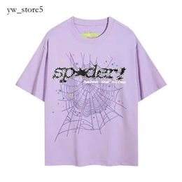 Пауки Sp5ders Дизайнер T 2024 Summer for Men and Women Graphic Tee Clothing 555 Tshirt Pink Black White Young Thug 55555 Рубашка 461d