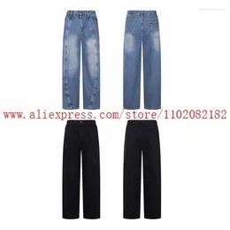 Men's Jeans Heavyweight Design Patchwork GRAILZ Men Women Loose High Street Wide Leg Drooping Straight Pants