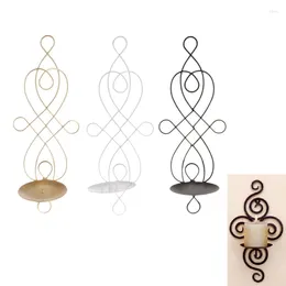 Candle Holders WSND Metal Iron Candlestick Hanging Wall Sconce Holder Home Decor Ornaments