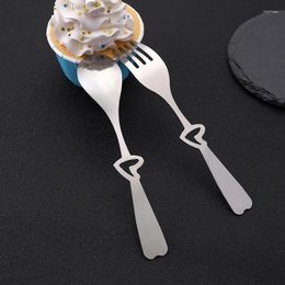 Tea Scoops Heart-shaped Stainless Steel Coffee Stirring Spoon Dessert Ice Cream Scoop Teaspoon Kitchen Tableware Accessories