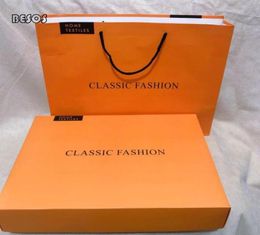 Gift Wrap 5pcs High Grade Large Orange Folding Box Bag Party Activity Wedding Scarf Purse Jewellery Packaging Decoration7084902
