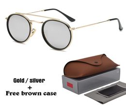 2020 Brand Designer Round Metal Sunglasses Men Women Steampunk Fashion Glasses Retro Vintage Sun glasses with cases and box5464803