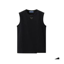 Mens T-Shirts Designer High-Quality Sleeveless Vest Fashion Pure Cotton Fitness Running Sports Summer Loose Drop Delivery Apparel Clot Otl7X