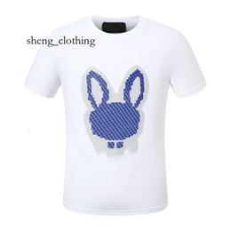 Psychol Bunny Men's T-shirts Cotton T Shirt Rabbit Polo Fashion Letter Casual Summer Printing Short Sleeve Couple Outdoor High Quality Psyco Bunny Shirt 1125