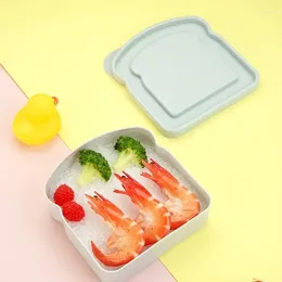 Dinnerware Microwavable Bamboo Fibre Portable Lunch Box Toast Bread Sandwich Case Large Capacity Bento ContainersKitchen Tableware