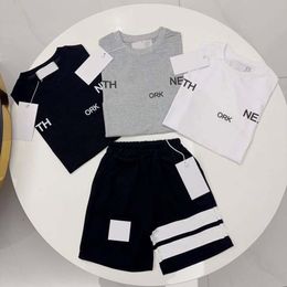 Designer Baby T-shirts skirt shorts sets Kids Clothing Sets grey white blue Boys Girls Clothes summer Luxury Tshirts And Shorts Tracksuit Children youth Outfits
