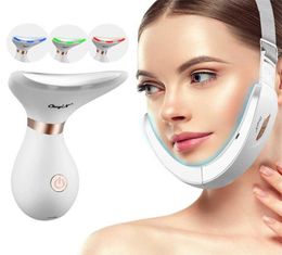 EMS V Line Up Slimming Belt LED Pon Skin Rejuvenation Wrinkle Double Chin Remover Face Lifting Tightening Neck Slimmer 2202097416532