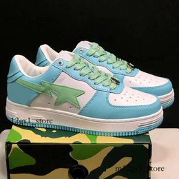 Designer Low Men Casual Shoes Bapestar Sk8 Stas Color Camo Bapestaesi Combo Bathing Pink Patent Trainers Leather APES Green Black White Women Sneakers 187 590